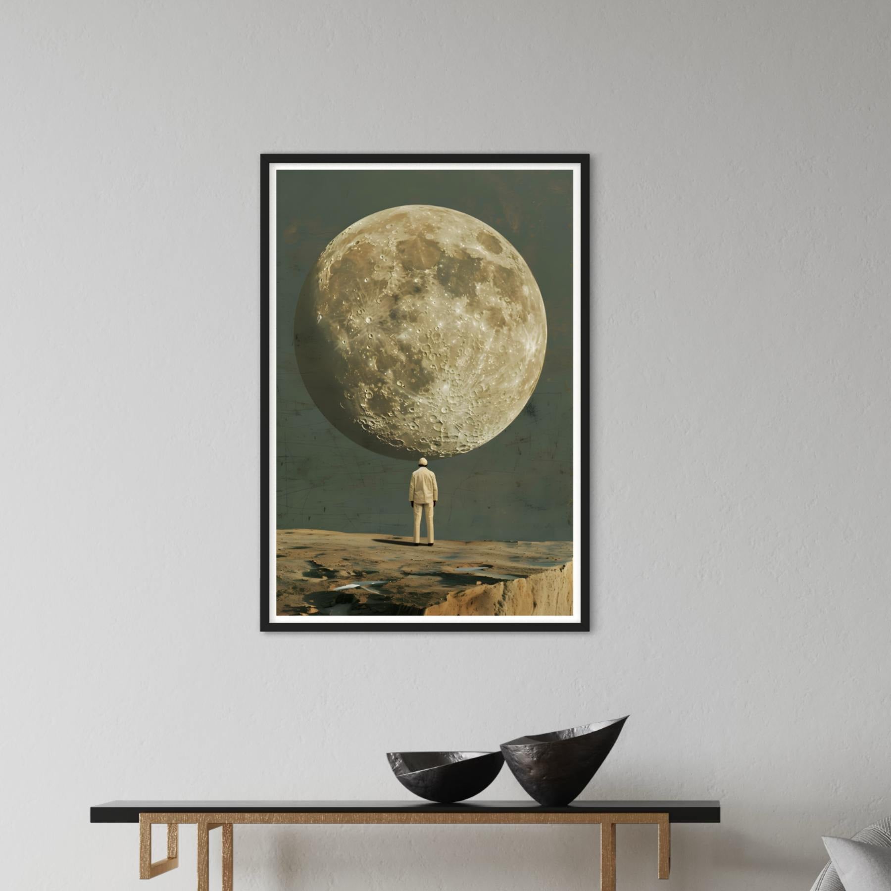 View to the moon