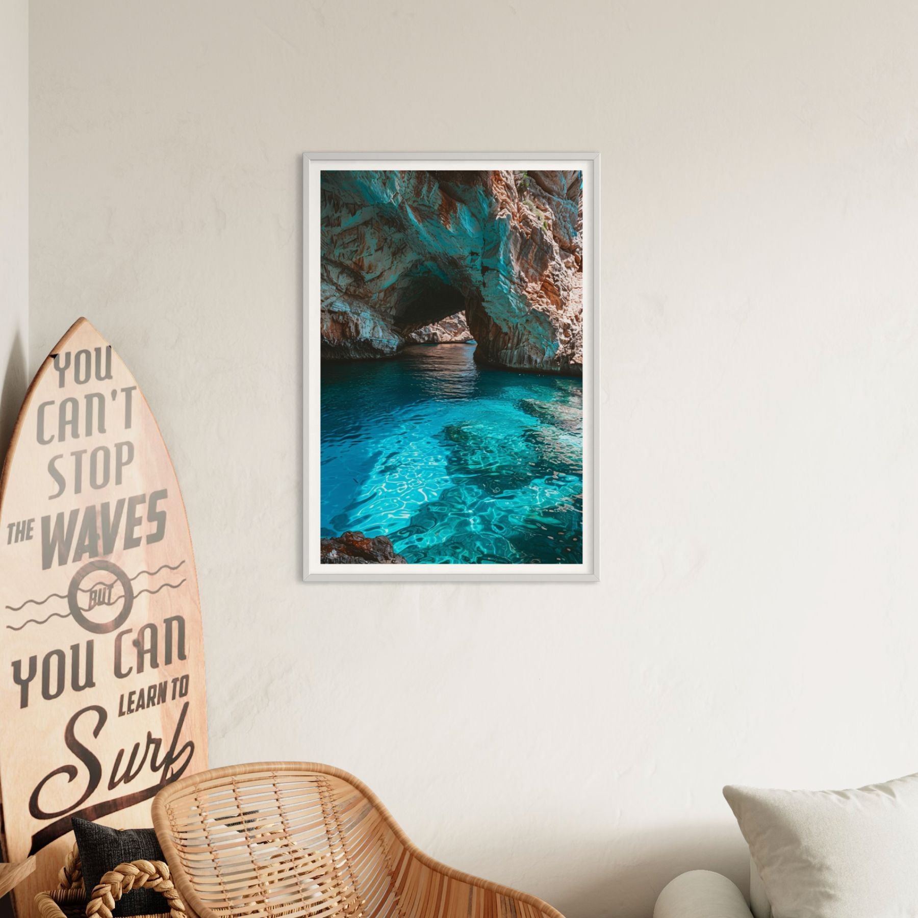 Blue Water Cave Poster