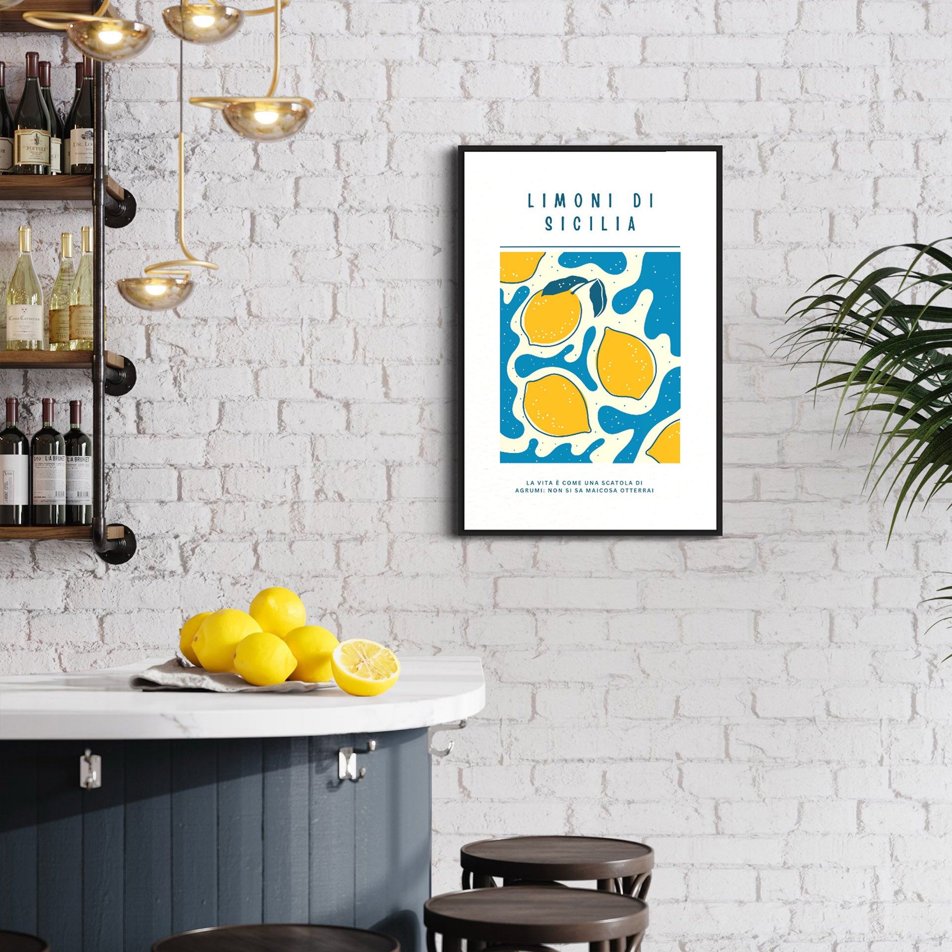 Lemons of Sicily - Poster